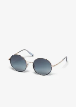 Damen-Sonnenbrille mit extravagantem Edelstahl-Acetat-Rahmen