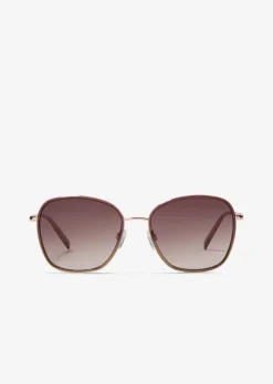 Damen-Sonnenbrille mit filigranem Metall-Rahmen