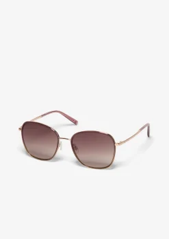 Damen-Sonnenbrille mit filigranem Metall-Rahmen