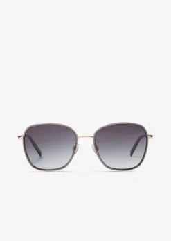 Damen-Sonnenbrille mit filigranem Metall-Rahmen