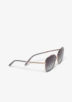 Damen-Sonnenbrille mit filigranem Metall-Rahmen