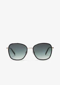 Damen-Sonnenbrille mit filigranem Metall-Rahmen