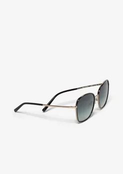 Damen-Sonnenbrille mit filigranem Metall-Rahmen