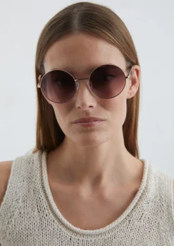 Damen-Sonnenbrille mit runden Gläsern