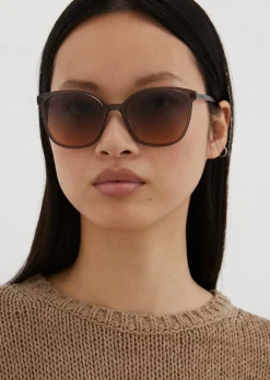 Damen-Sonnenbrille mit schmalem Bio-Azetat-Rahmen