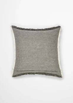 Dekokissen Model Fine Stripe aus Bio-Baumwolle und Leinen
