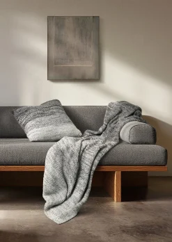 Dekokissen Model Nordic Knit Melange aus softer Bio-Baumwolle