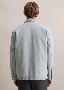 Denim-Overshirt aus Baumwolle
