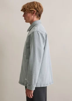 Denim-Overshirt aus Baumwolle