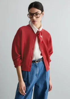DfC Cardigan relaxed aus kompaktem Baumwollgarn