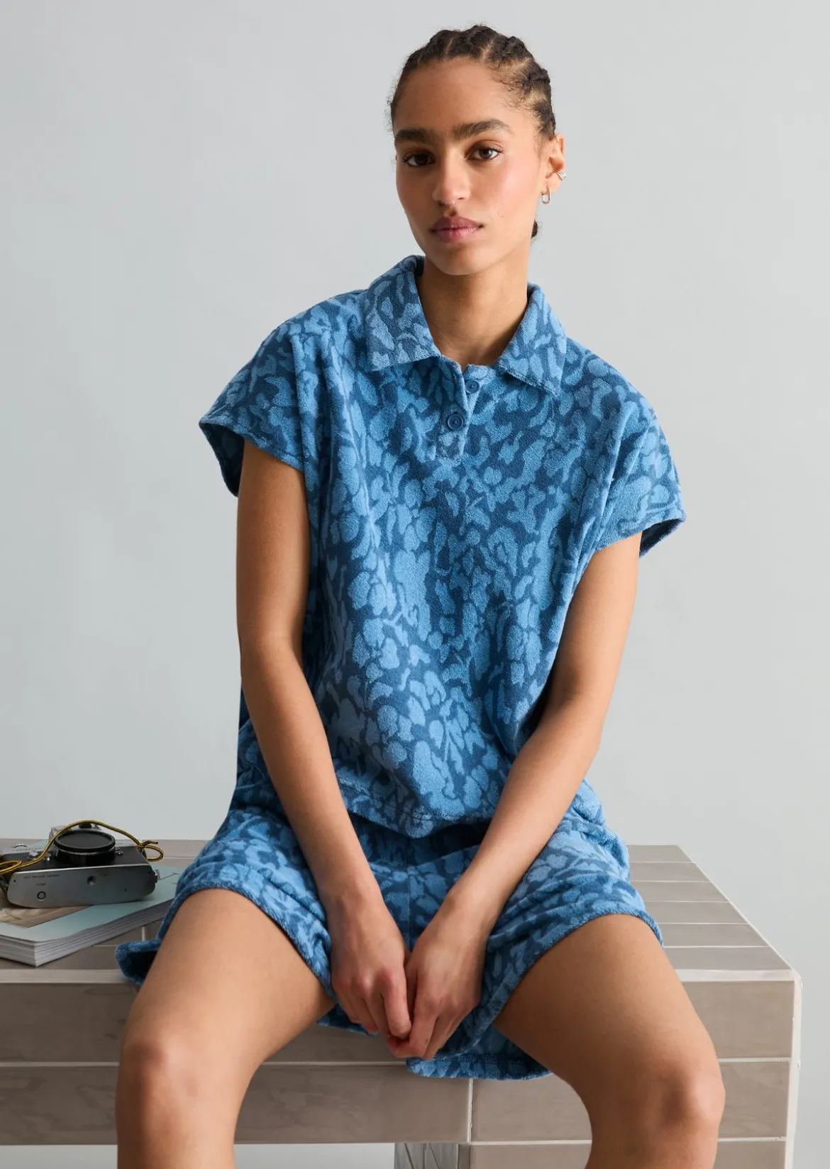 DfC Frottee-Poloshirt relaxed aus Organic Cotton