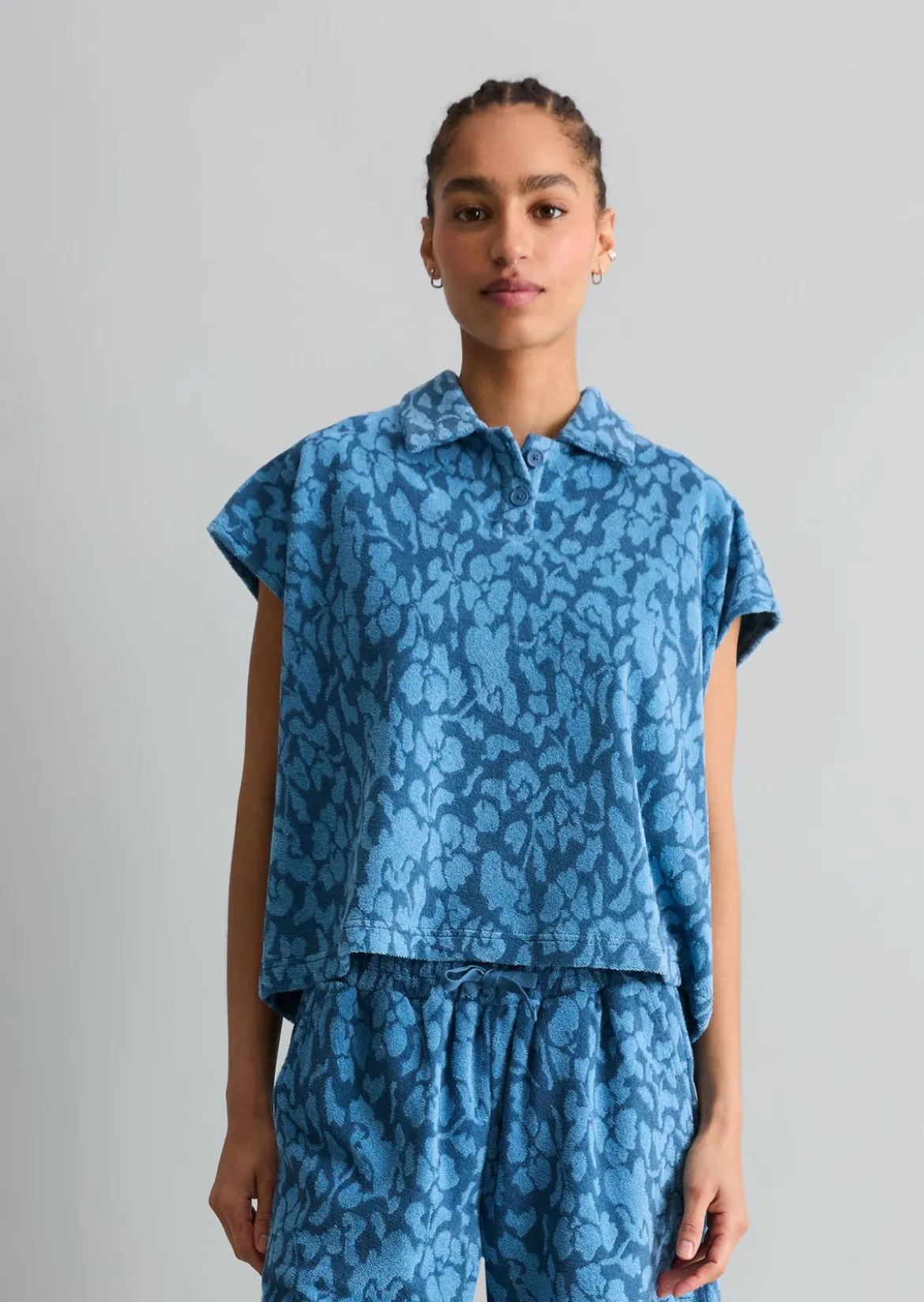 DfC Frottee-Poloshirt relaxed aus Organic Cotton