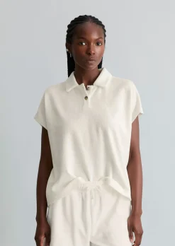 DfC Frottee-Poloshirt relaxed aus Organic Cotton