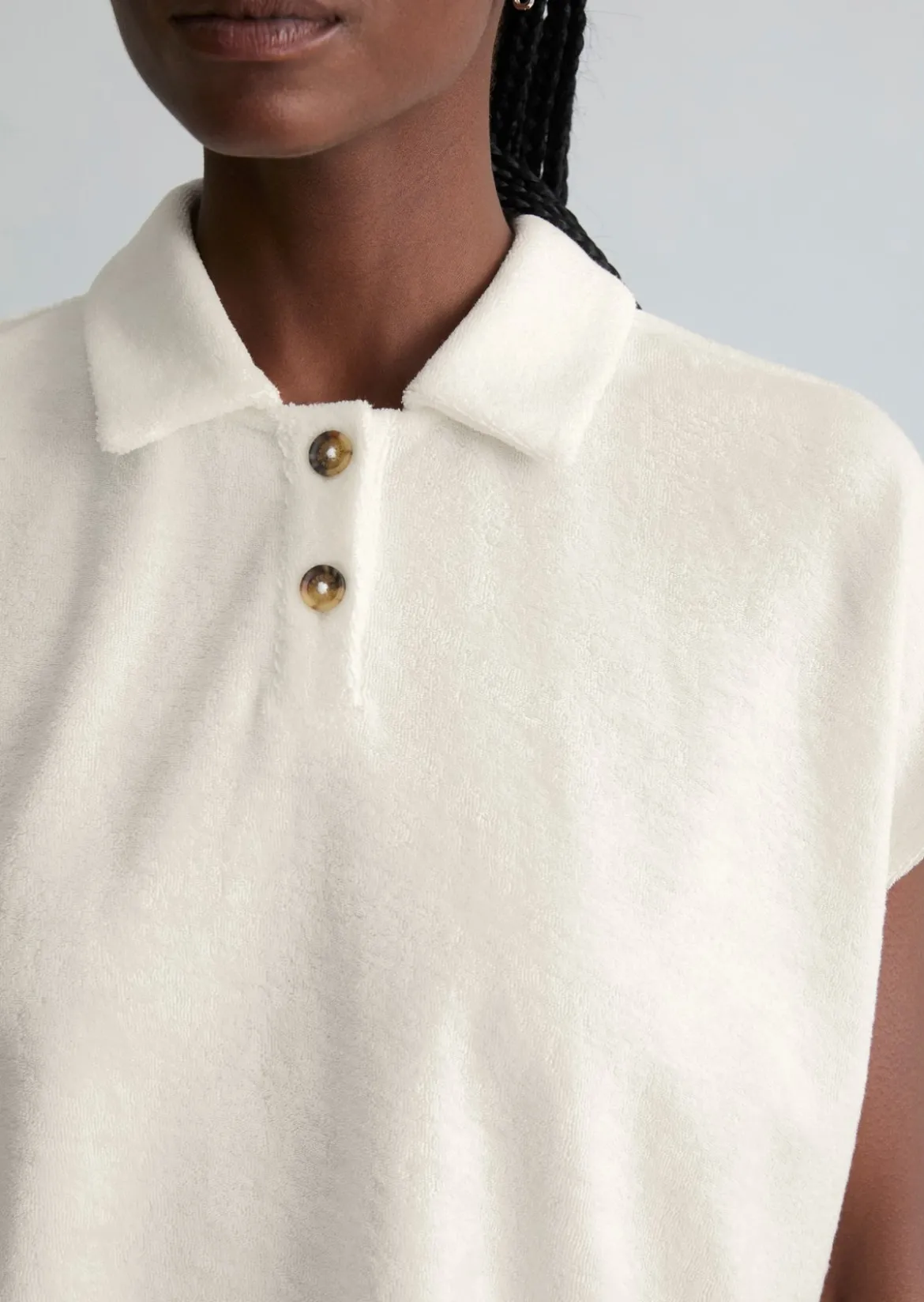 DfC Frottee-Poloshirt relaxed aus Organic Cotton