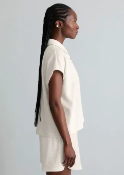 DfC Frottee-Poloshirt relaxed aus Organic Cotton