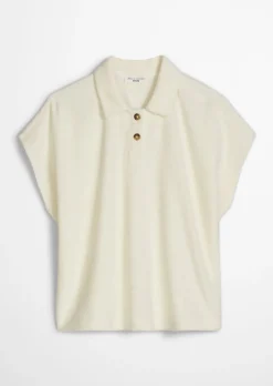 DfC Frottee-Poloshirt relaxed aus Organic Cotton