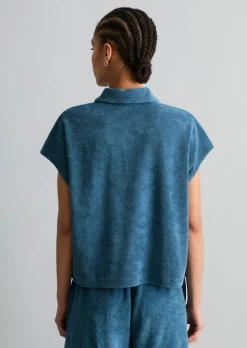 DfC Frottee-Poloshirt relaxed aus Organic Cotton