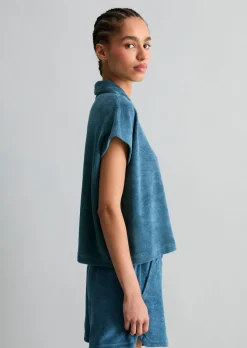 DfC Frottee-Poloshirt relaxed aus Organic Cotton