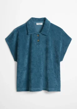 DfC Frottee-Poloshirt relaxed aus Organic Cotton