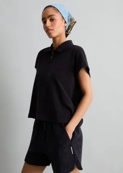 DfC Frottee-Poloshirt relaxed aus Organic Cotton