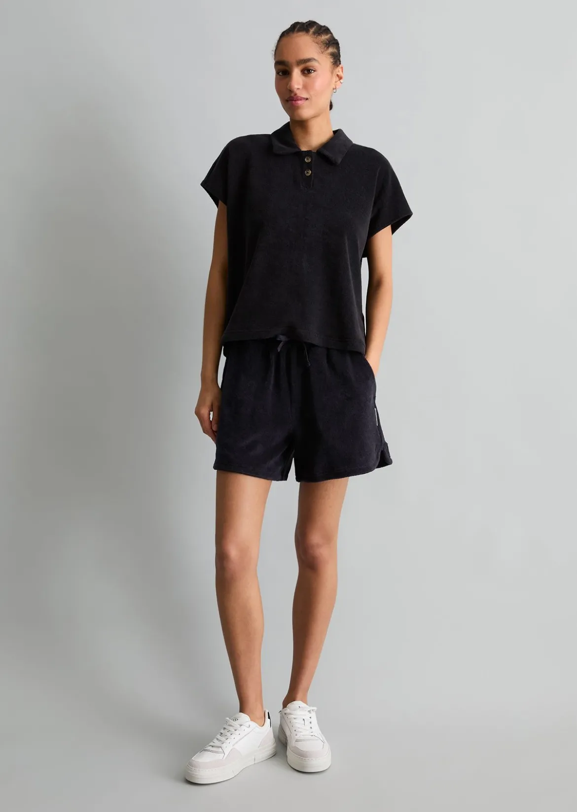 DfC Frottee-Poloshirt relaxed aus Organic Cotton