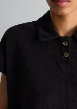 DfC Frottee-Poloshirt relaxed aus Organic Cotton