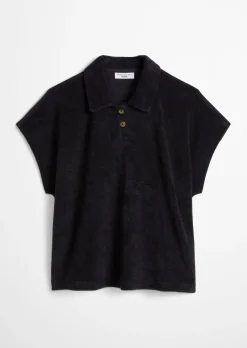 DfC Frottee-Poloshirt relaxed aus Organic Cotton