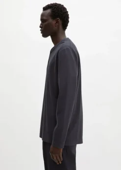 DfC Henley-Longsleeve regular aus geripptem Interlock-Jersey