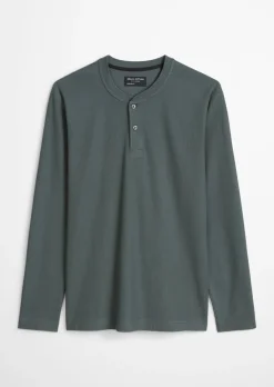 DfC Henley-Longsleeve regular aus geripptem Interlock-Jersey