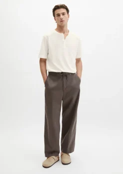 DfC Henley-Shirt regular aus softem Slub-Jersey