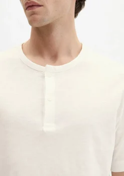 DfC Henley-Shirt regular aus softem Slub-Jersey