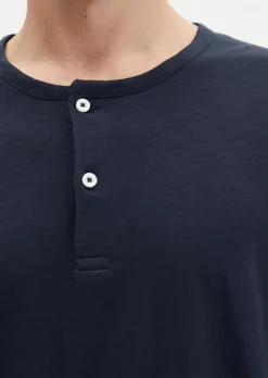 DfC Henley-Shirt regular aus softem Slub-Jersey