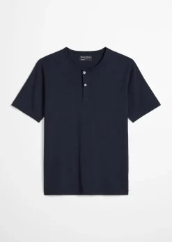DfC Henley-Shirt regular aus softem Slub-Jersey