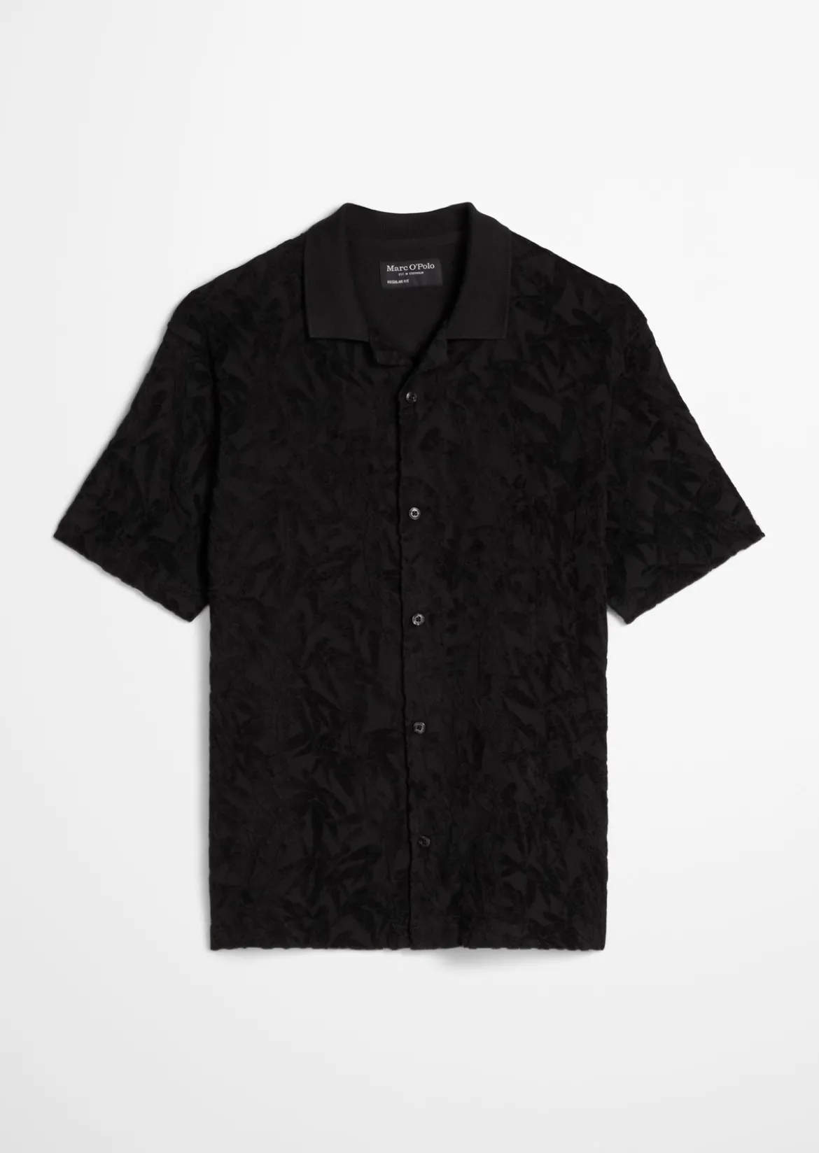 DfC Jerseyshirt regular mit weichem Frottee-Blattmuster