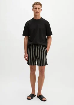 DfC Jerseyshorts regular mit Farb-und Struktur-Streifen