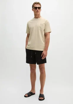 DfC Jerseyshorts regular mit weichem Frottee-Blattmuster