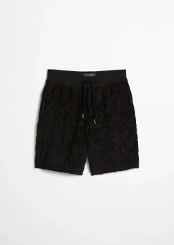 DfC Jerseyshorts regular mit weichem Frottee-Blattmuster
