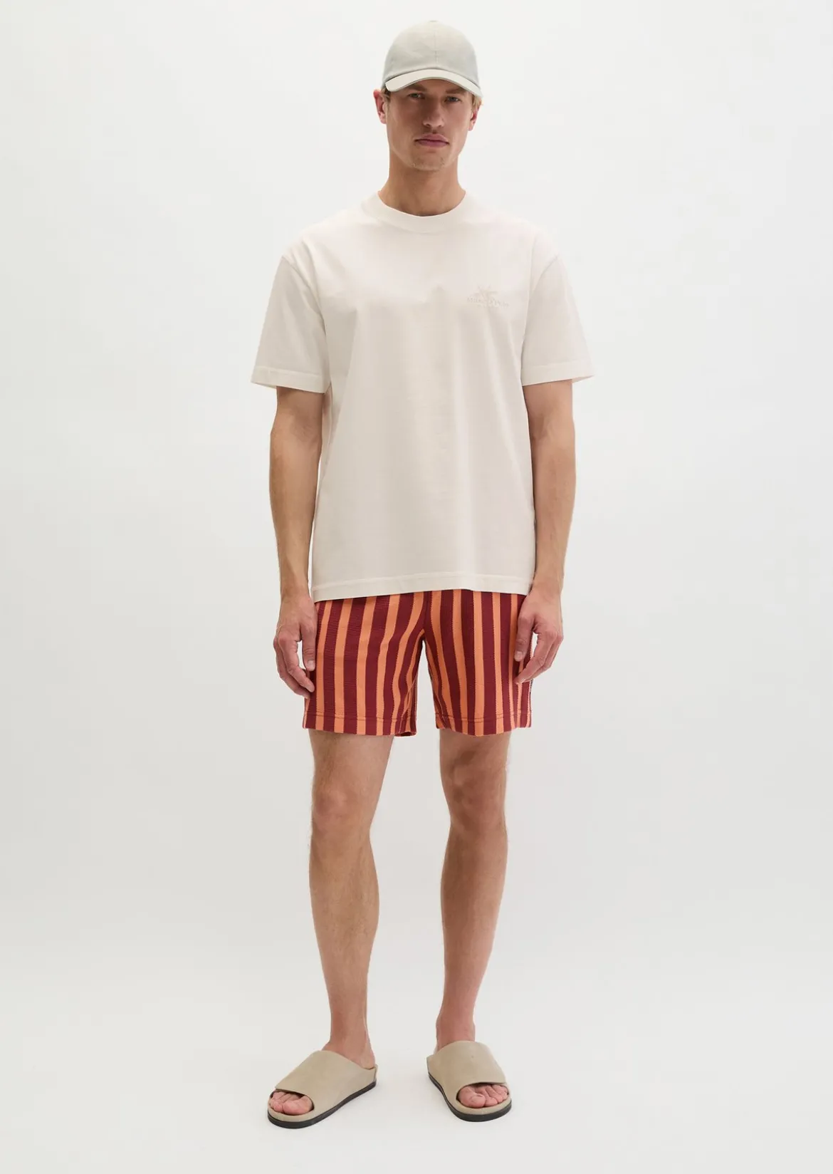 DfC Jerseyshorts regular mit Farb-und Struktur-Streifen