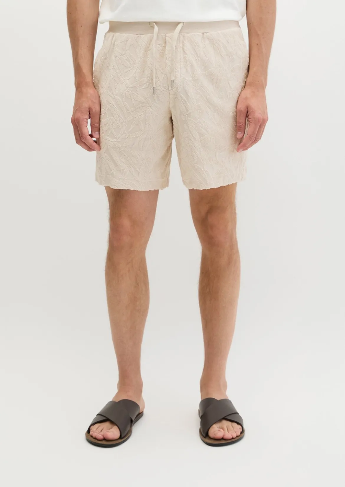 DfC Jerseyshorts regular mit weichem Frottee-Blattmuster