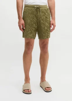 DfC Jerseyshorts regular mit weichem Frottee-Blattmuster