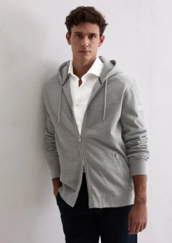 DfC Kapuzen-Sweatjacke regular aus weichem Bio-Baumwoll-Sweat