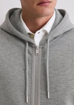 DfC Kapuzen-Sweatjacke regular aus weichem Bio-Baumwoll-Sweat