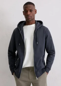 DfC Kapuzen-Sweatjacke regular aus weichem Bio-Baumwoll-Sweat