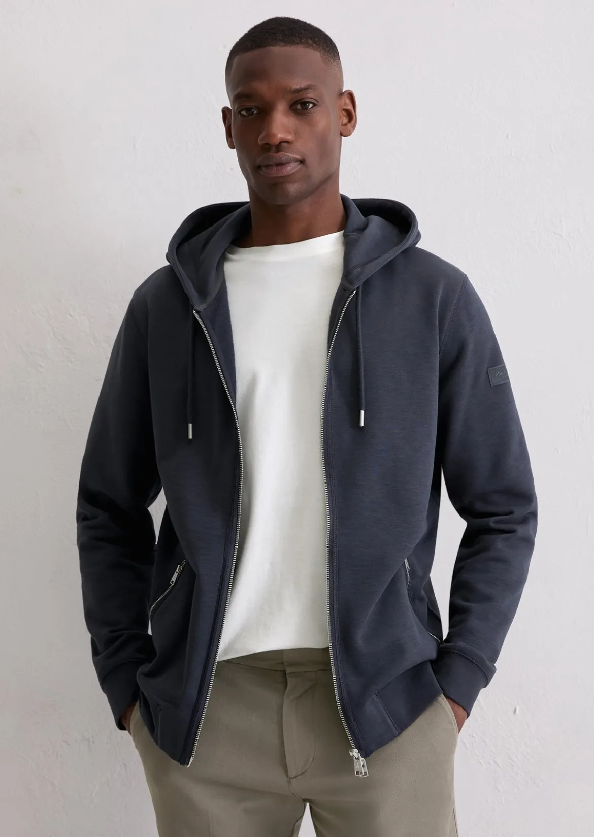 DfC Kapuzen-Sweatjacke regular aus weichem Bio-Baumwoll-Sweat