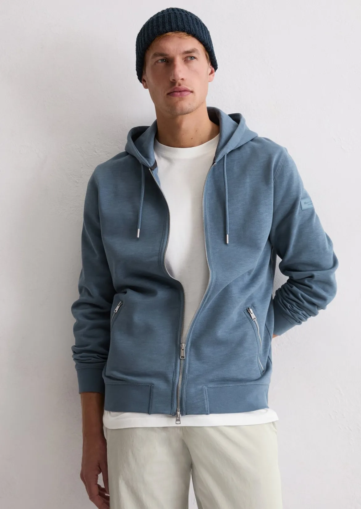DfC Kapuzen-Sweatjacke regular aus weichem Bio-Baumwoll-Sweat