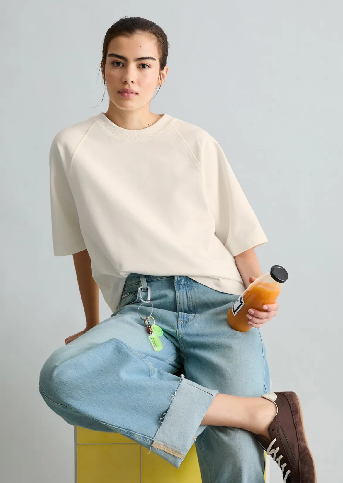DfC Kurzarm-Sweatshirt relaxed aus reinem Organic Cotton