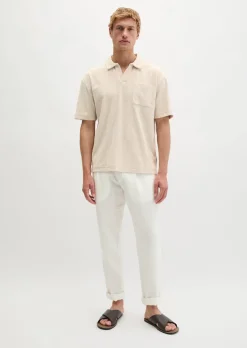 DfC Poloshirt loose aus Bio-Baumwoll-Frottee