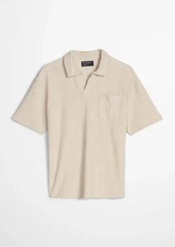 DfC Poloshirt loose aus Bio-Baumwoll-Frottee