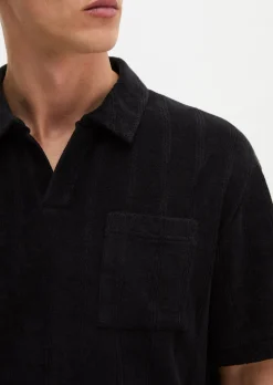 DfC Poloshirt loose aus Bio-Baumwoll-Frottee
