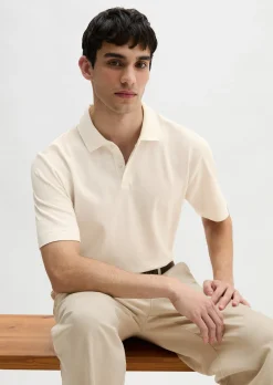 DfC Poloshirt regular im strukturierten Karo-Jacquard